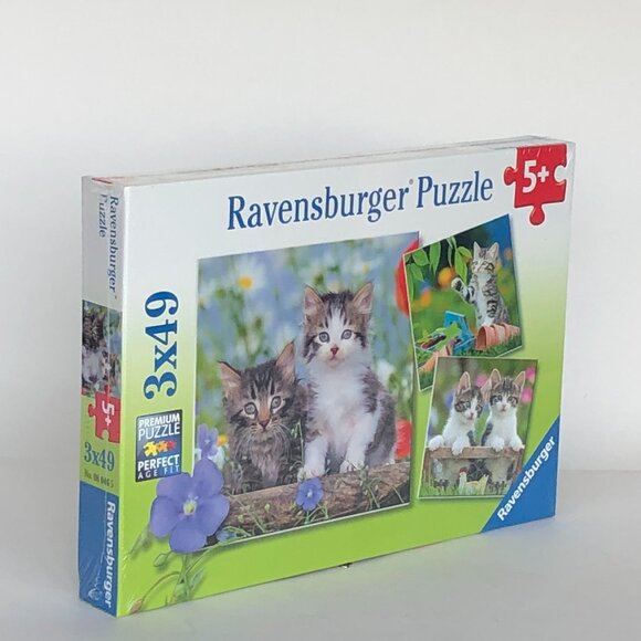 New sealed Ravensburger-3x49 Piece Puzzle - Kittens (cats) - Picture 12 of 16